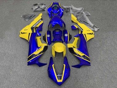 Carénages Moto Honda CBR1000RR 2017-2023 - Jaune Bleu