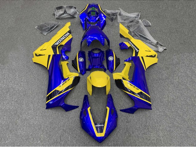 Carénages Moto Honda CBR1000RR 2017-2023 - Jaune Bleu