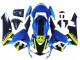 Carénages Moto Honda CBR600RR 2003-2004 - Bleu Jaune Néon Noir Brillant Requin