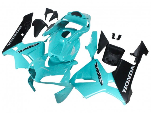 Carénages Moto Honda CBR600RR 2003-2004 - Bleu Clair Noir