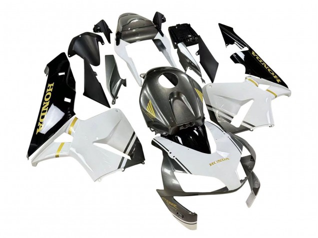 Carénages Moto Honda CBR600RR 2003-2004 - Blanc Jaune Gris Noir