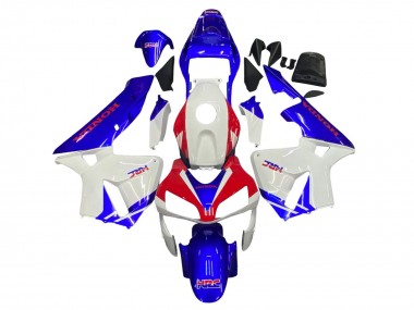 Carénages Moto Honda CBR600RR 2003-2004 - Blanc Bleu Rouge HRC