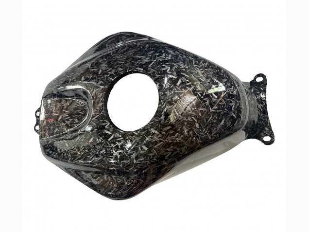 Carénages Moto Honda CBR600RR 2003-2004 - Violet Noir Fibre de Carbone Forgée