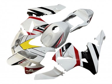 Carénages Moto Honda CBR600RR 2003-2004 - Blanc Rouge Jaune Noir