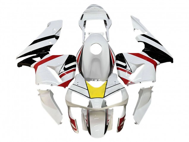 Carénages Moto Honda CBR600RR 2003-2004 - Blanc Rouge Jaune Noir