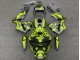 Carénages Moto Honda CBR600RR 2003-2004 - Jaune Noir Mat