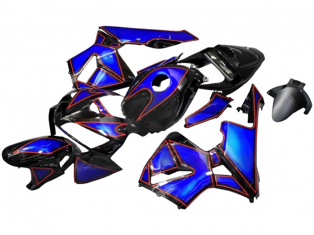 Carénages Moto Honda CBR600RR 2005-2006 - Bleu Noir Rouge Doubler