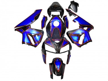 Carénages Moto Honda CBR600RR 2005-2006 - Bleu Noir Rouge Doubler