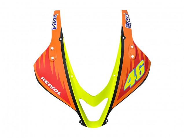 Carénages Moto Honda CBR600RR 2007-2008 - Noir Mat Orange Rouge Rossi Repsol 46