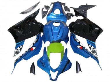 Carénages Moto Honda CBR600RR 2009-2012 - Bleu Vert Noir Brillant Requin