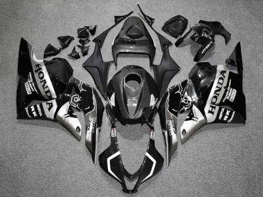 Carénages Moto Honda CBR600RR 2009-2012 - Argent Noir Brillant HRC