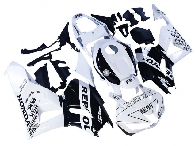 Carénages Moto Honda CBR600RR 2013-2023 - Blanc Noir Brillant Repsol
