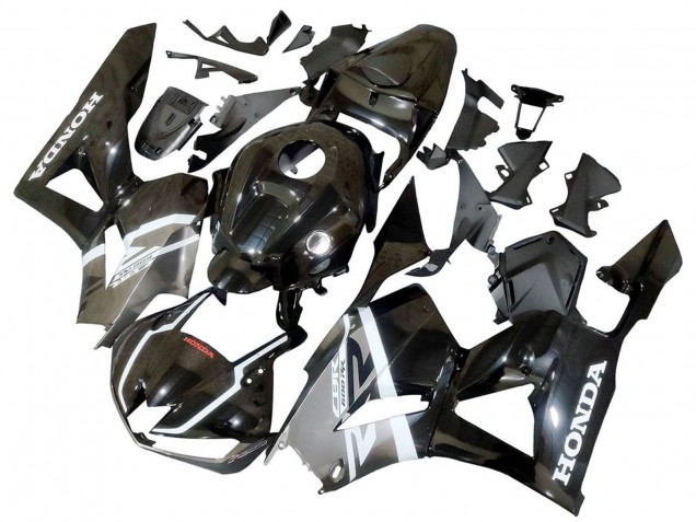 Carénages Moto Honda CBR600RR 2013-2023 - Argent Noir Brillant