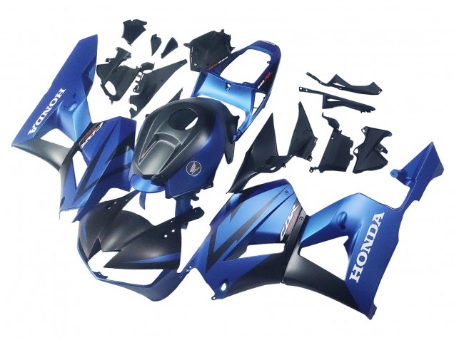 Carénages Moto Honda CBR600RR 2013-2026 - Bleu Noir Mat Courses