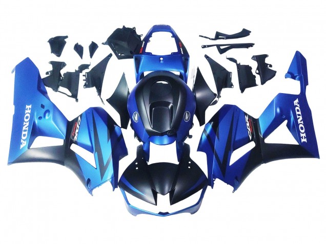 Carénages Moto Honda CBR600RR 2013-2026 - Bleu Noir Mat Courses