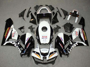 Carénages Moto Honda CBR600RR 2013-2023 - Blanc Or Noir Brillant HRC