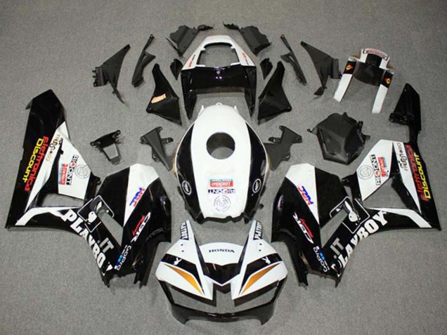 Carénages Moto Honda CBR600RR 2013-2026 - Blanc Or Noir Brillant HRC