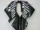 Carénages Moto Kawasaki ZX10R 2004-2005 - Blanc Noir West Ninja