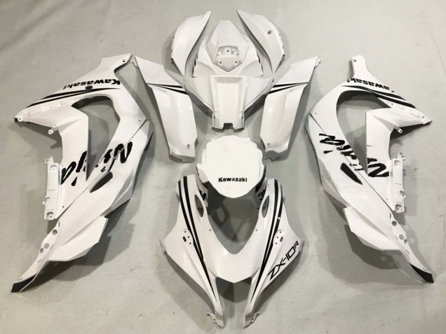 Carénages Moto Kawasaki ZX10R 2016-2020 - Blanc Noir