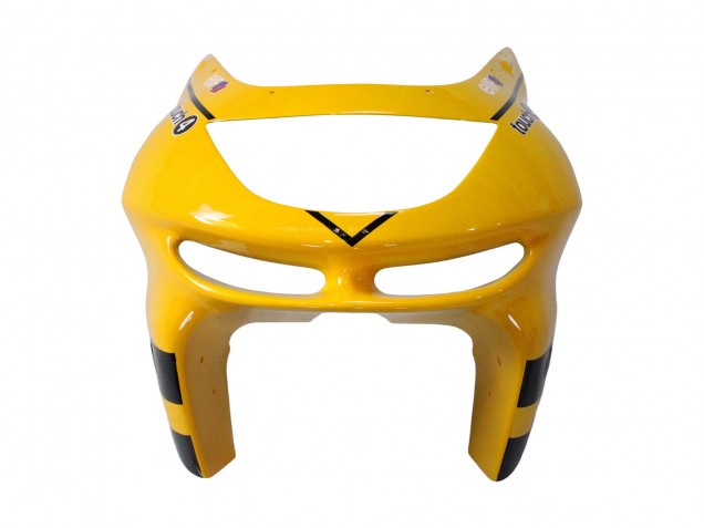 Carénages Moto Kawasaki ZX6R 1998-1999 - Jaune Noir Monstre Elf Bridgestone