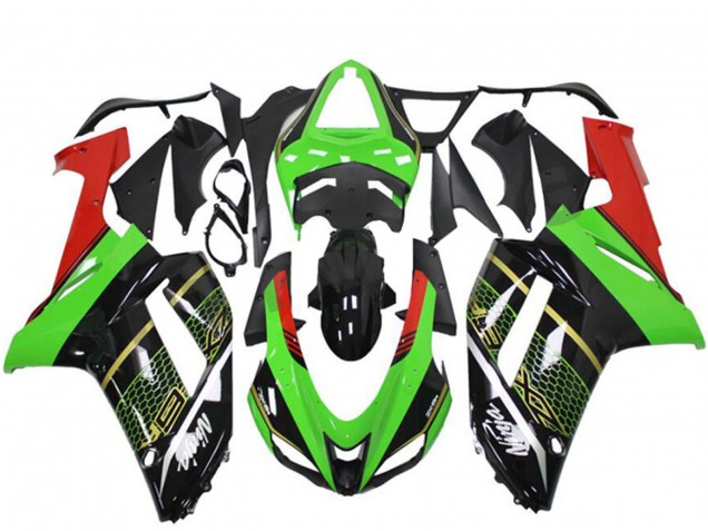 Carénage Moto Kawasaki ZX6R 2007-2008 - Vert Noir