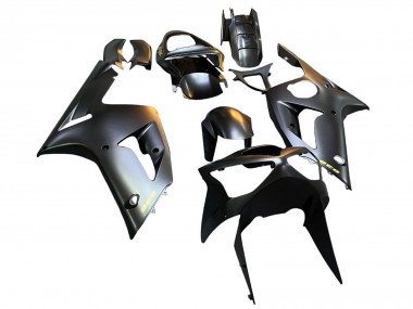 Carénages Moto Kawasaki ZX6R 2003-2004 - Noir Mat Or 636