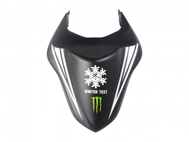 Carénages Moto Kawasaki ZX6R 2007-2008 - Noir Blanc Rouge Blanc Neige Décalque Ninja Elf