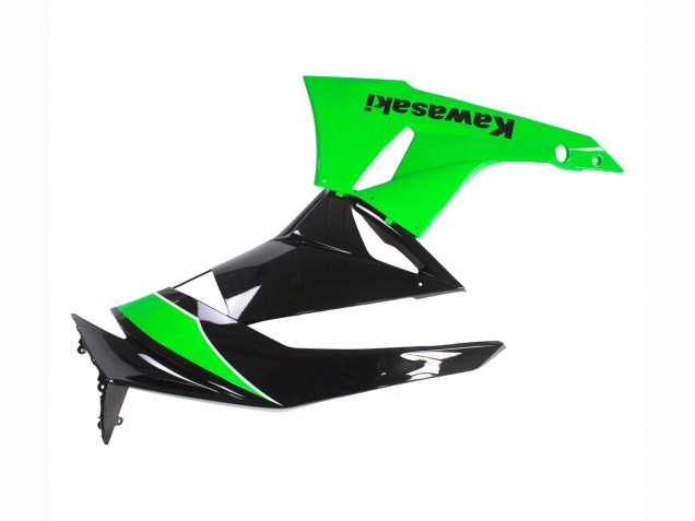Carénages Moto Kawasaki ZX6R 2009-2012 - Vert Noir Brillant
