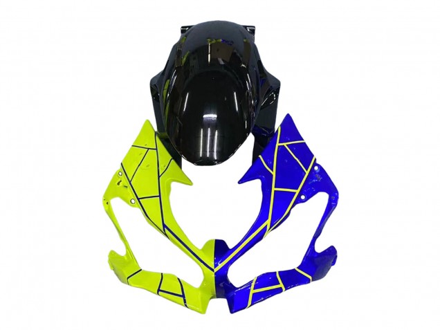 Carénages Moto Kawasaki ZX6R 2019-2022 - Bleu Jaune