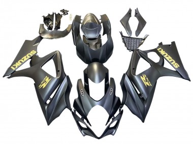 Carénages Moto Suzuki GSXR 1000 2007-2008 - Noir Mat Or Décalque