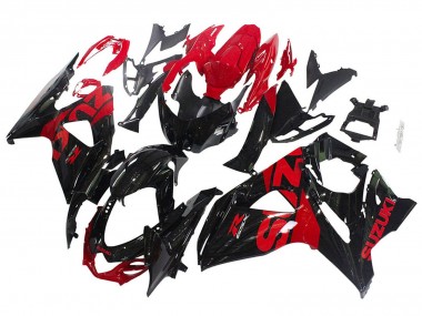 Kits Carénage Moto Suzuki GSXR 1000 2009-2016 - Noir Brillant Rouge