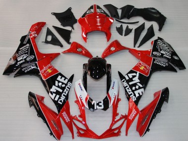 Carénages Moto Suzuki GSXR 1000 2009-2016 - Rouge Noir Blanc 13