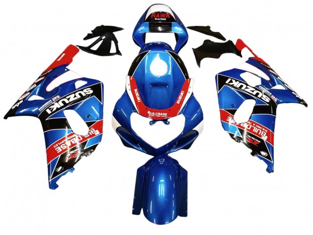 Carénages Moto Suzuki GSXR 600 / GSXR 750 2001-2003 - Bleu Rouge Courses