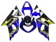 Carénages Moto Suzuki GSXR 600 / GSXR 750 2001-2003 - Bleu Jaune Noir Brillant
