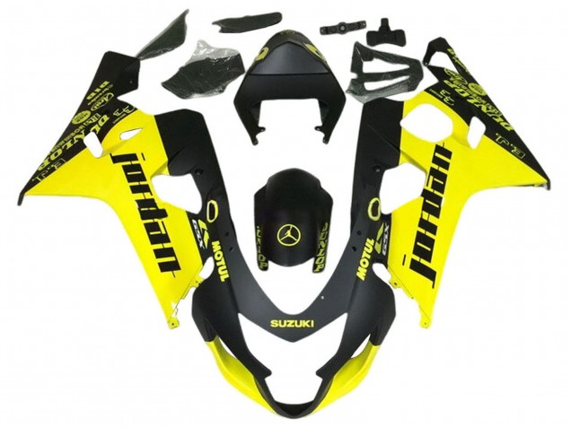 Carénages Moto Suzuki GSXR 600 / GSXR 750 2004-2005 - Noir Jaune Jordan