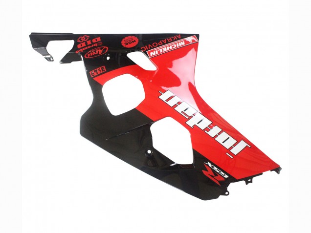 Carénages Moto Suzuki GSXR 600 / GSXR 750 2004-2005 - Noir Brillant Rouge Jordan Michelin