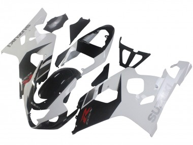 Carénages Moto Suzuki GSXR 600 / GSXR 750 2004-2005 - Blanc Noir Rouge