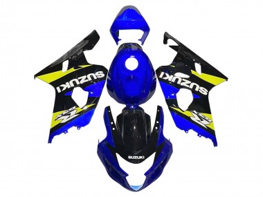 Carénages Moto Suzuki GSXR 600 / GSXR 750 2004-2005 - Bleu Jaune Noir
