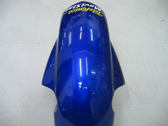 Carénages Moto Suzuki GSXR 600 / GSXR 750 2004-2005 - Bleu Blanc Jaune Vert Telefumica Motul MoviStar
