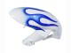 Carénages Moto Suzuki GSXR 600 / GSXR 750 2006-2007 - Blanc Bleu Flamme