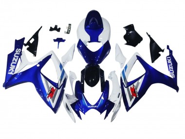 Carénages Moto Suzuki GSXR 600 / GSXR 750 2006-2007 - Blanc Bleu Noir Brillant Rouge