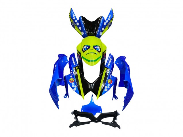 Carénages Moto Suzuki GSXR 600 / GSXR 750 2008-2010 - Bleu Fluorescent Vert Requin