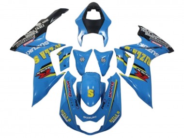 Carénages Moto Suzuki GSXR 600 / GSXR 750 2011-2024 - Bleu Jaune Noir Rizla