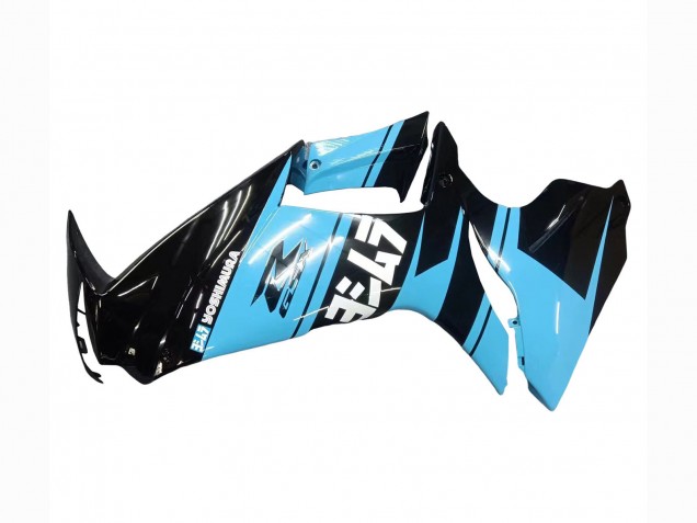 Carénages Moto Suzuki GSXR 600 / GSXR 750 2011-2024 - Noir Brillant Bleu Clair