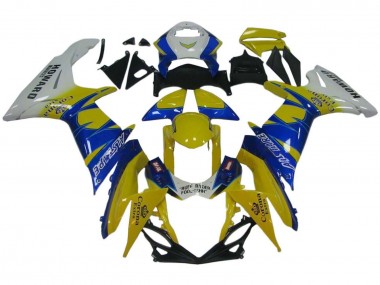 Carénages Moto Suzuki GSXR 600 / GSXR 750 2011-2024 - Blanc Jaune Bleu Alstare Corona Extra