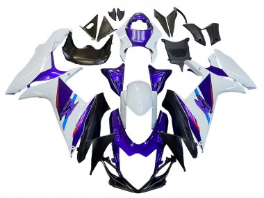 Carénages Moto Suzuki GSXR 600 / GSXR 750 2011-2024 - Bleu Violet Blanc