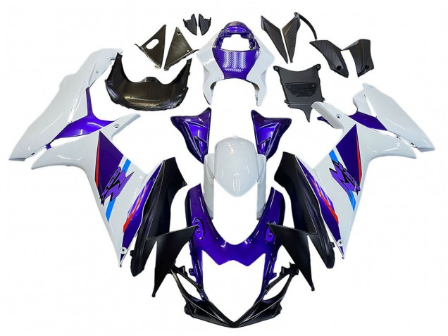 Carénages Moto Suzuki GSXR 600 / GSXR 750 2011-2024 - Bleu Violet Blanc