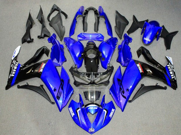 Carénages Moto Yamaha YZF R3/R25 2015-2018 - Bleu Noir Brillant