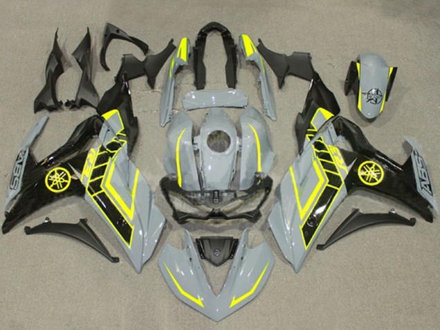 Carénages Moto Yamaha YZF R3/R25 2015-2018 - Nardo Gris Jaune Noir