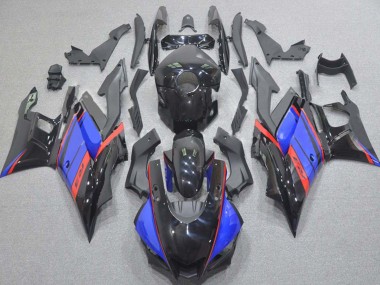 Carénages Moto Yamaha YZF R3/R25 2015-2018 - Bleu Rouge Noir Brillant